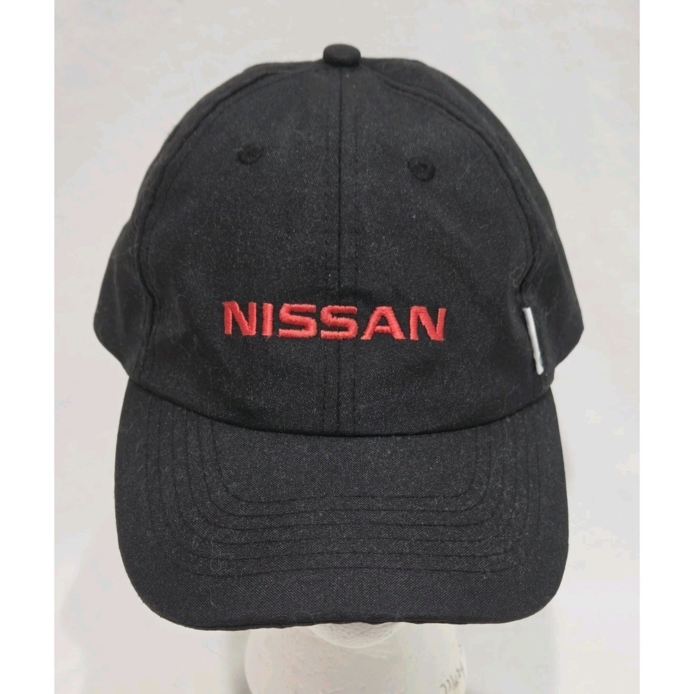 Nissan‎ Baseball Cap Hat Mens OSFM Black Excellent Recycled Logo Embroidered